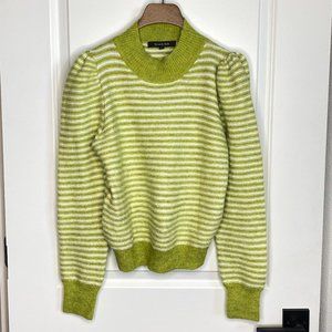 Strut & Bolt Sweater - Green/ White, Striped